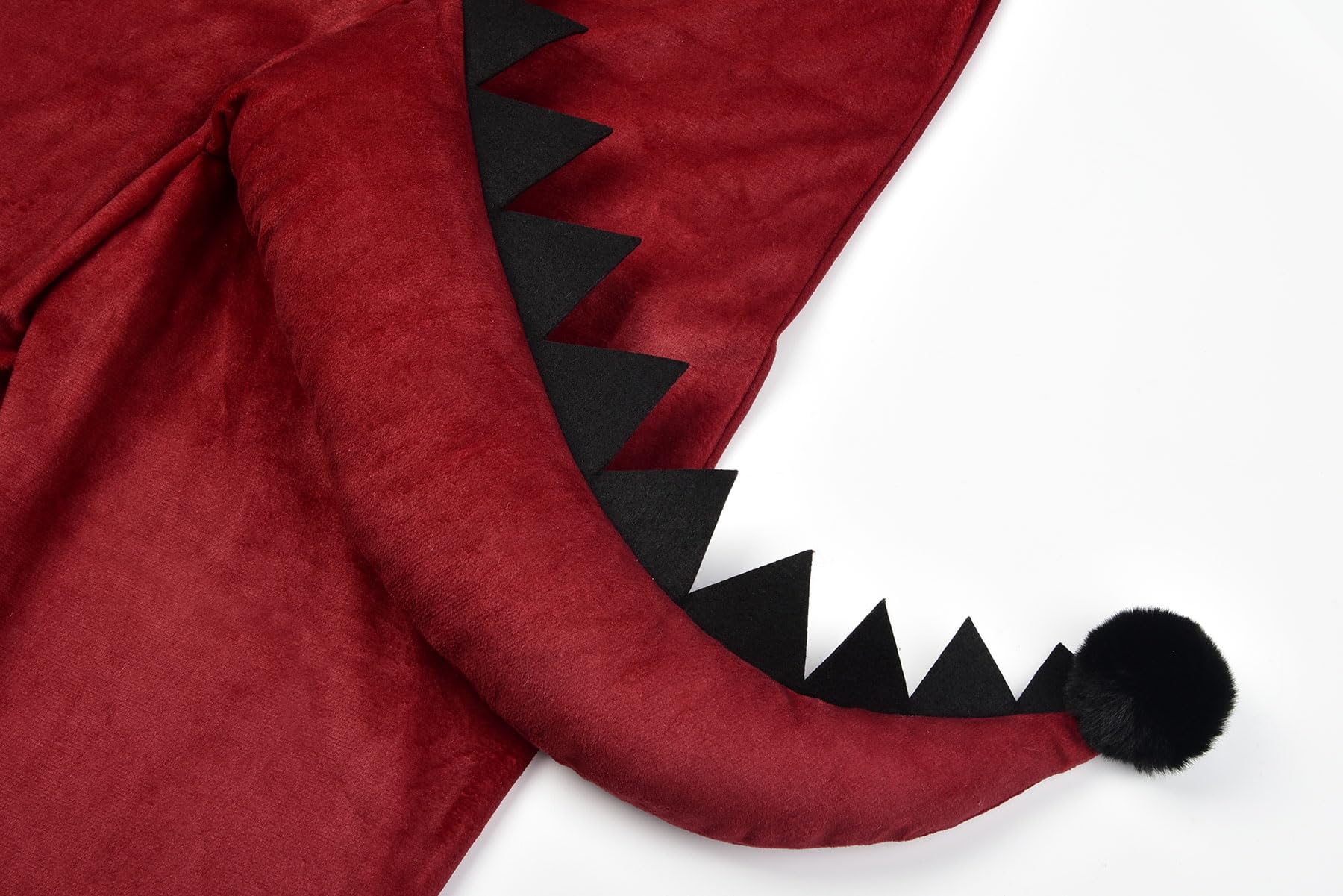 ReliBeauty Costume da Drago Bambini, Tuta Rossa e Nera con Ali e Coda