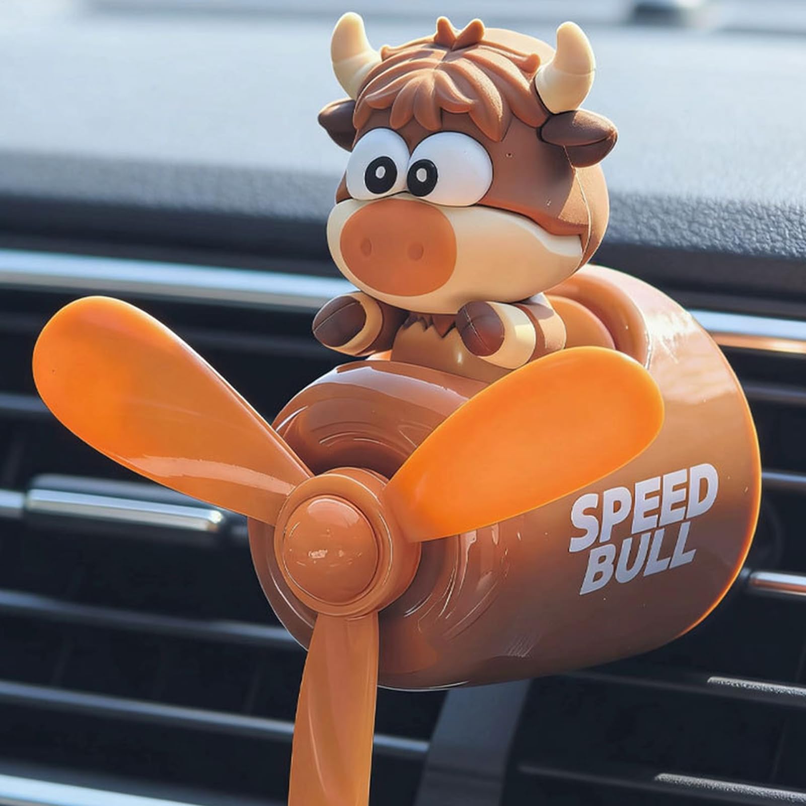 Profumatore Auto - Ornamento aromaterapia di lunga durata Cow Pilot | Diffusore a Clip per Bocchette Auto | per Rimozione Odori Rilassante Guida Viaggi Giornalieri SUV Camion