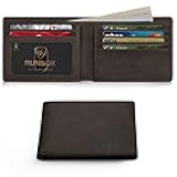 Wallet for Men Slim Leather Bifold RFID Blocking Minimalist Front Pocket Design with Gift Box