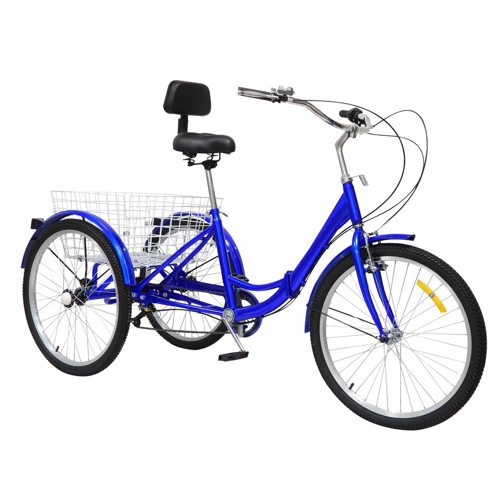Amazon | 折りたたみ式大人用三輪車 24インチ 大人用三輪バイク 7段 