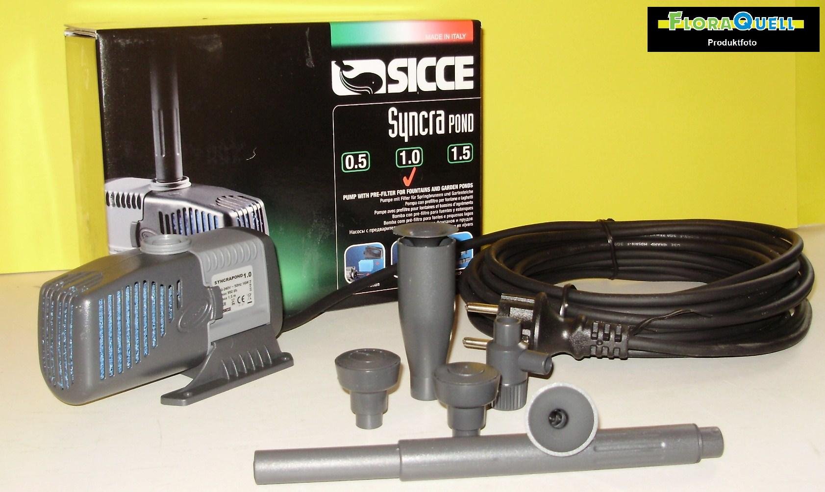 Sicce Syncrapond 1,0 pompa do stawu, czarna, 16 W
