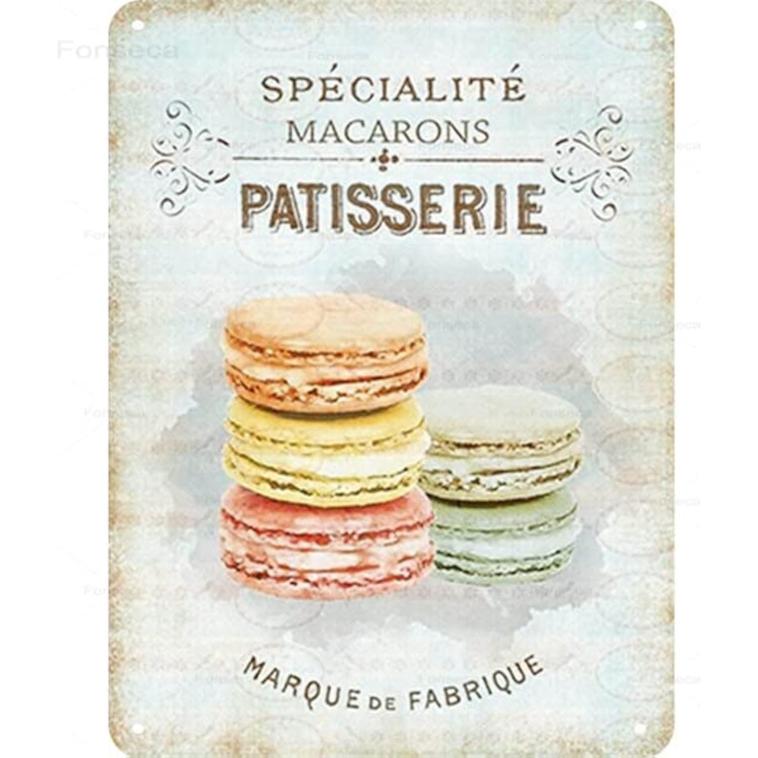 Vintage Dessert Shop Metal Tin Sign, Home Restaurant Cafe Retro Wall Decor Plaque 12x8 Inch