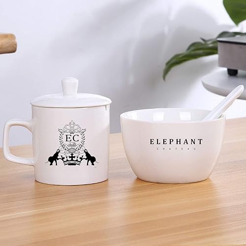 Juego de té de porcelana blanca perfecto (4 piezas) | Infusor de hojas sueltas y taza colador, taza de degustación de té Gongfu y cuchara de té |