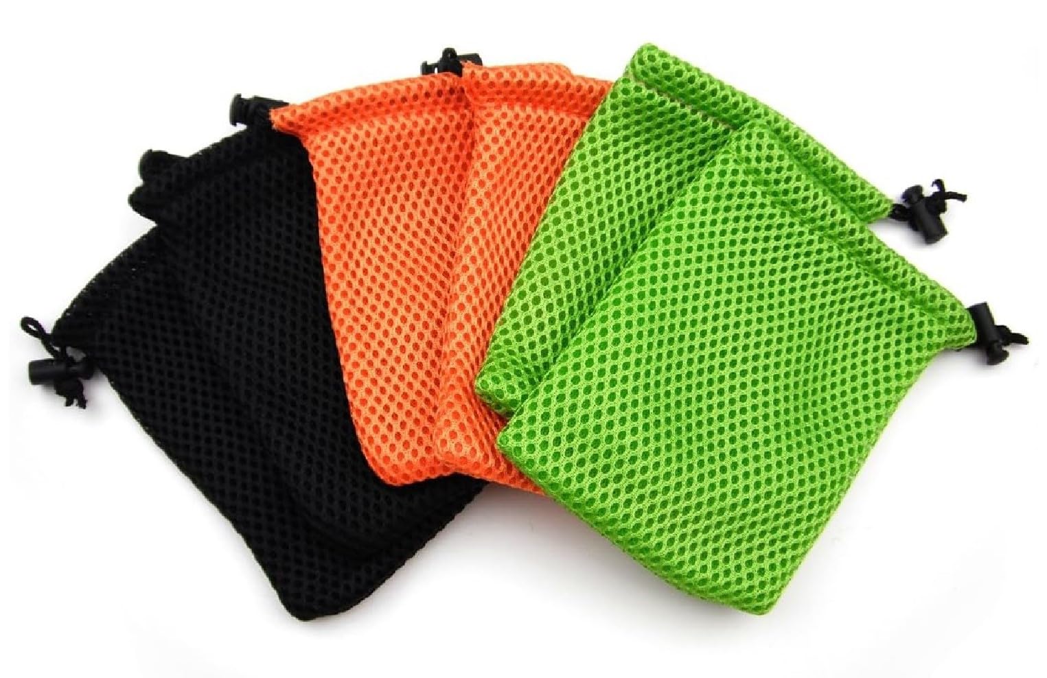 Nylon Mesh Drawstring Bag, 6 x 4 Inch (6 pcs) Small Pouch for MP3 Charger, Earphone,USB Cables,Airdopes, Bluetooth Earbuds, Keys. Travel Kit Organizer for Cosmetics Jewelry. (Multi Colour)-image-31
