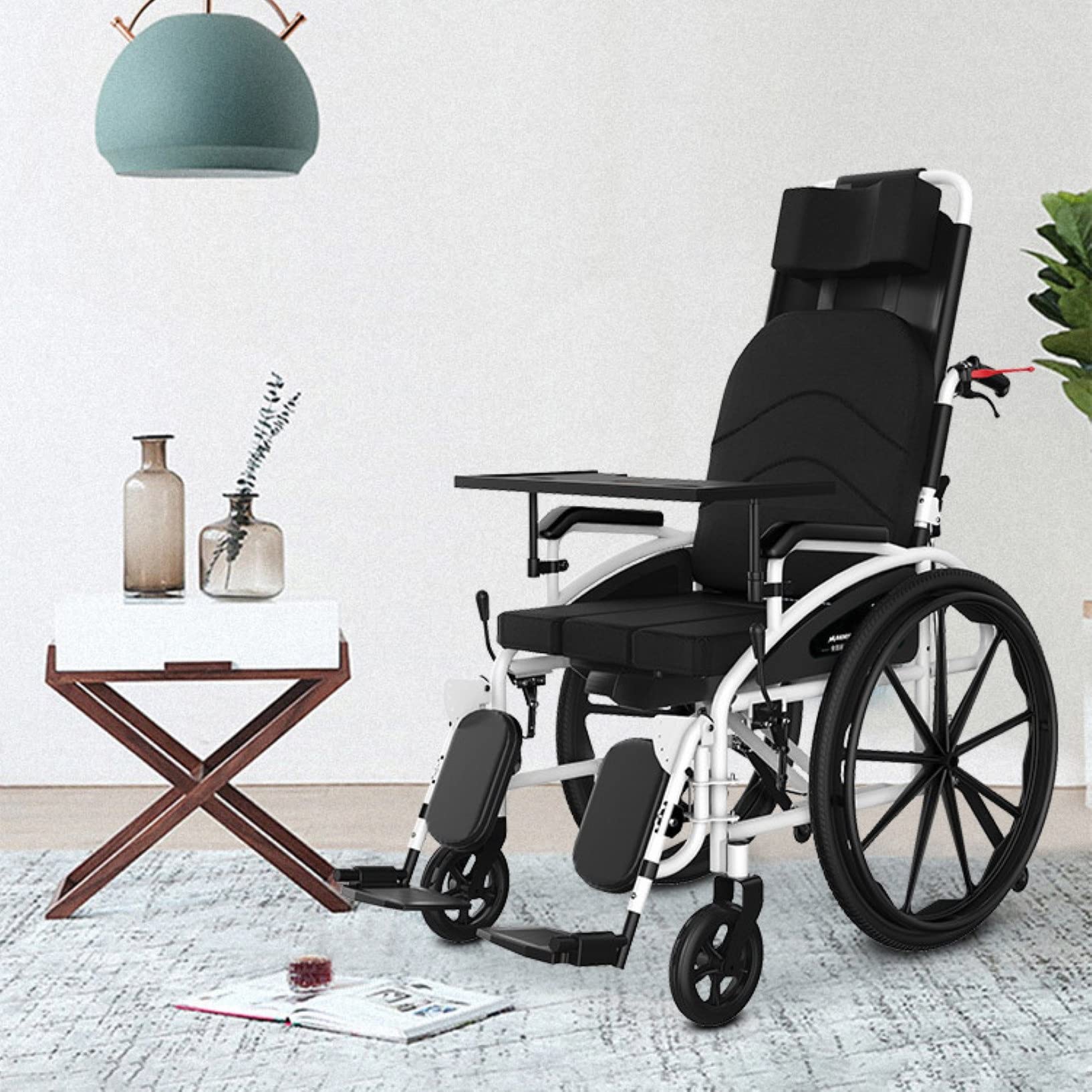 Fauteuil Roulant électrique Pliable et léger, Fauteuil Roulant motorisé pour l'intérieur et l'extérieur, Transport Tout-Terrain, Aide à la mobilité