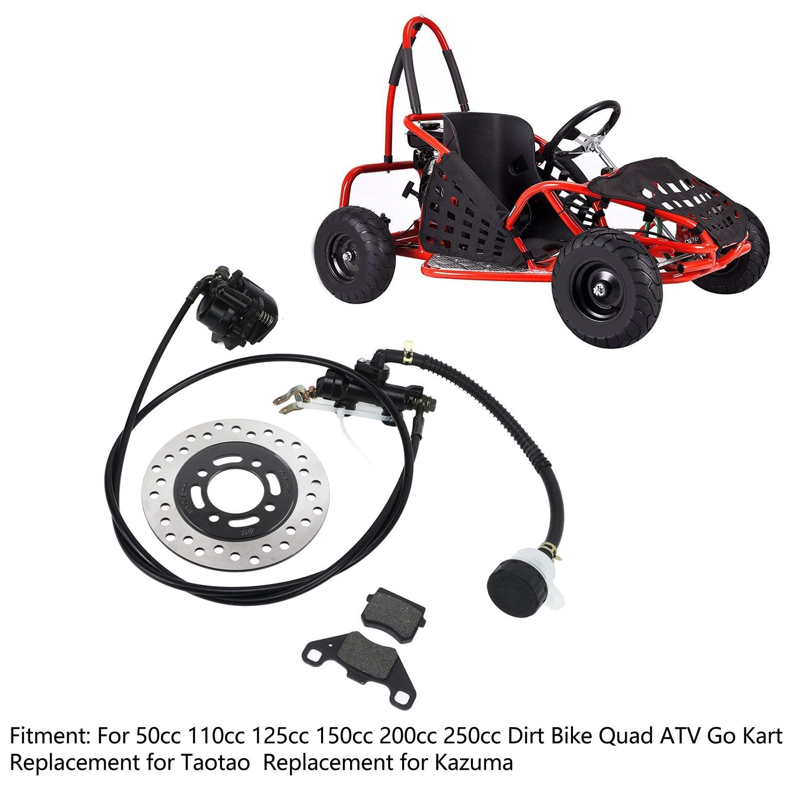 Profesjonalny Zestaw Hamulców Tarczowych Uniwersalny Zestaw Zamienny Zacisków do Gokarta Dirt Bike Quad ATV