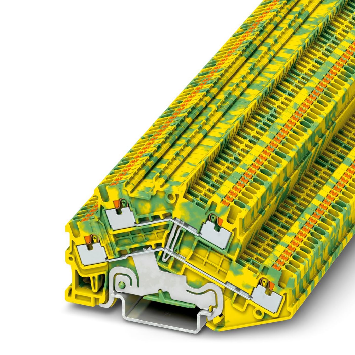 Phoenix Contact PTTBS 1.5/SPE Doppelstock Reihenklemmen 2 Grün, Gelb, 0.14mm², 1.5 mm² Einsteck-Anschluss IECEx/ATEX, Packung a 50 Stück