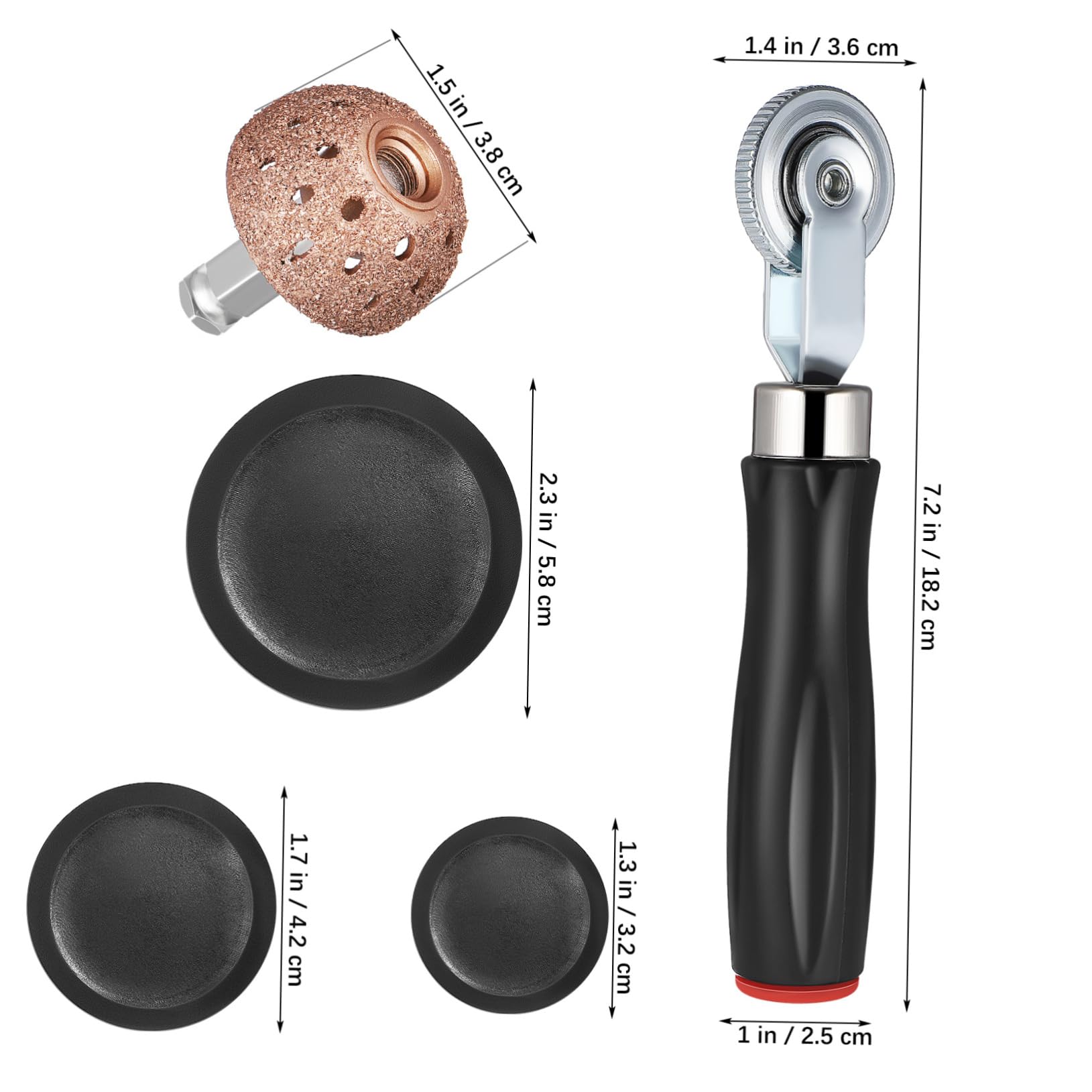 STOBAZA Tire Repair Tools Tire Repair Kit for Car Motorcycle Buffing Wheel Patches