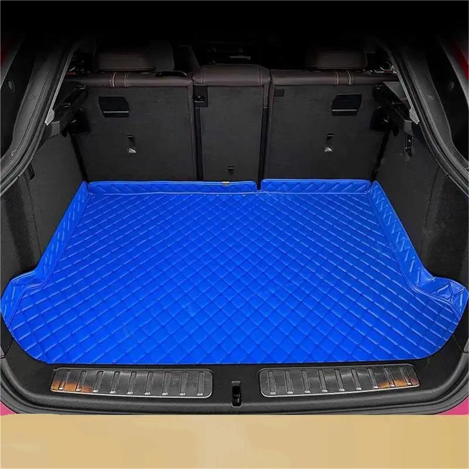 For VW For Passat 2011-2017 Custom Car Trunk Mat Anti-dirty Pad Protective Pad Cargo Liner Auto Interior Accessories Car Boot Mats(أزرق,2016-2017)
