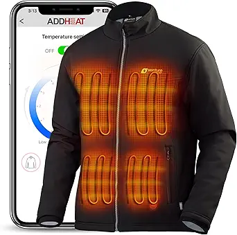 Venture Heat Men's Heated Jacket with Battery - Softshell Water Resistant