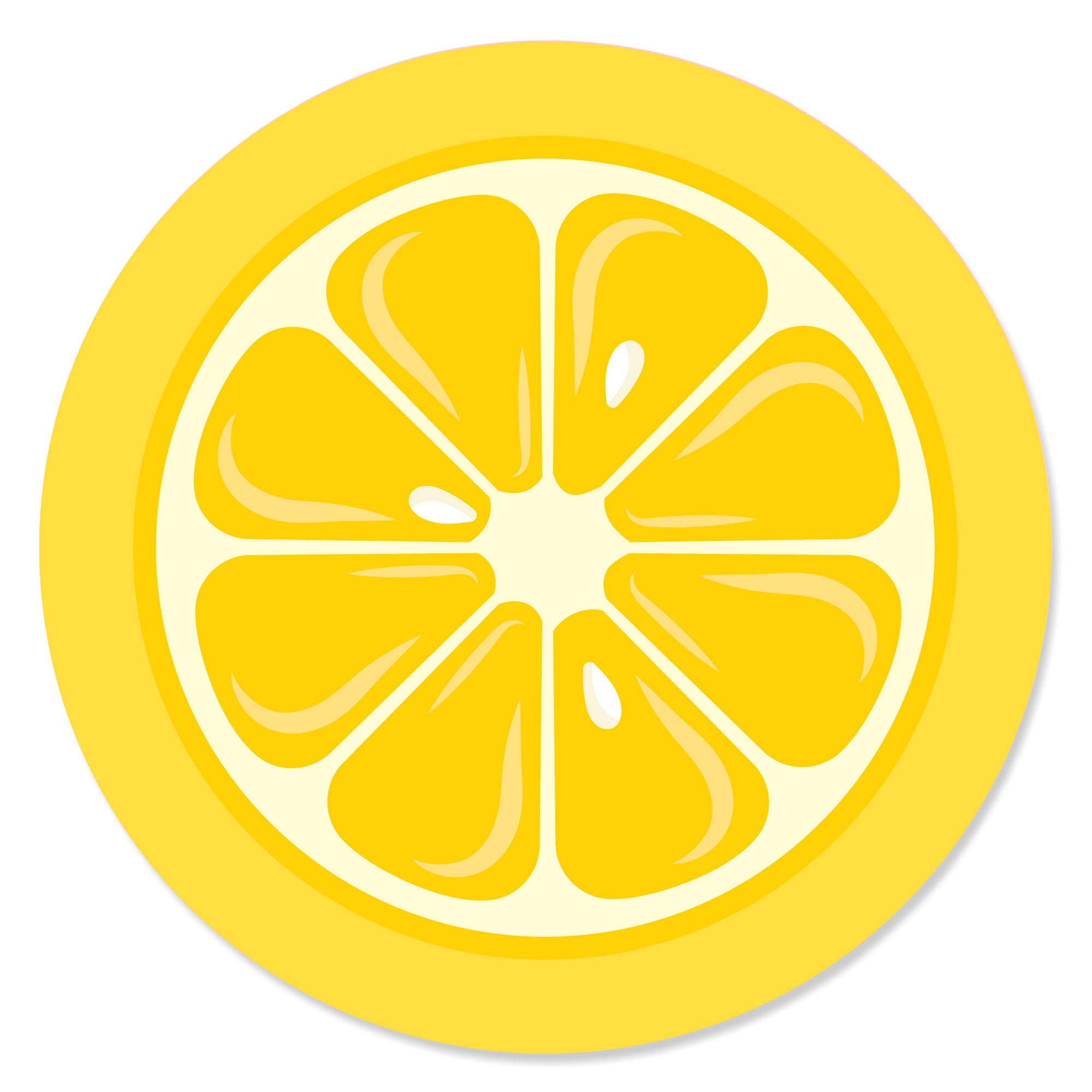 Lemon Zest Stickers, Pack Of 120