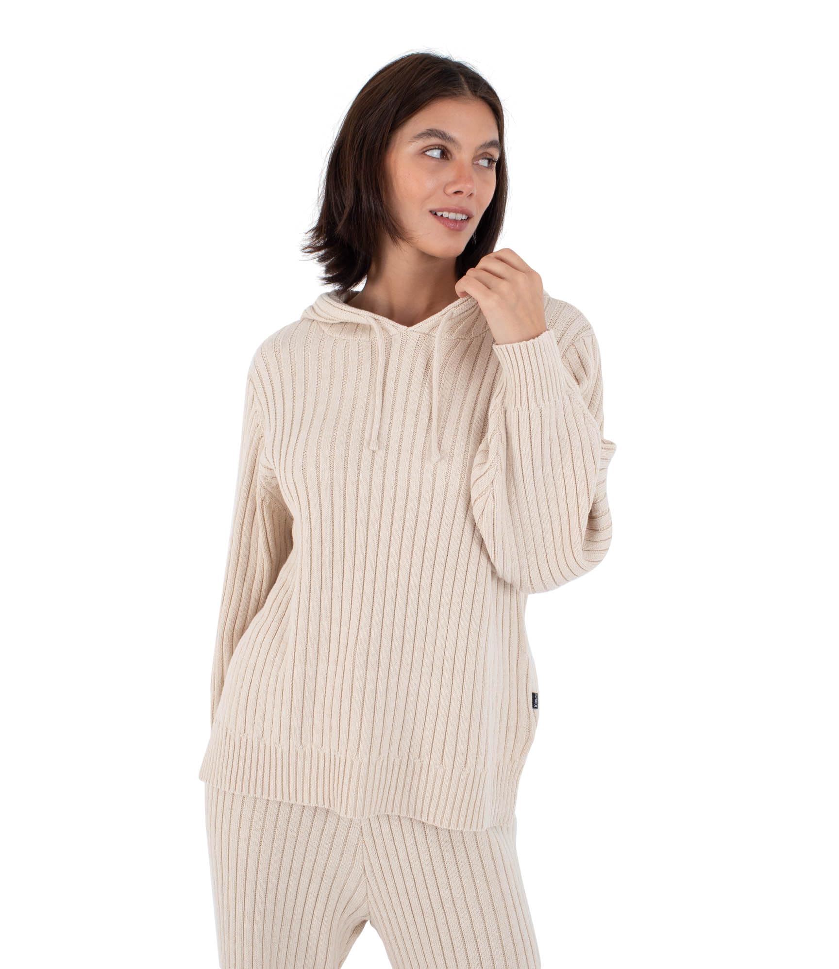 Hurley Womens Hooded Sweater Lane Way T-Shirt, Cream, XS EU