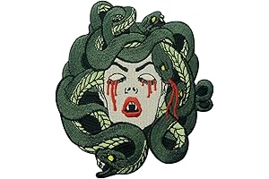 The Bleeding Medusa Embroidered Patch - Show Your Fierce Style