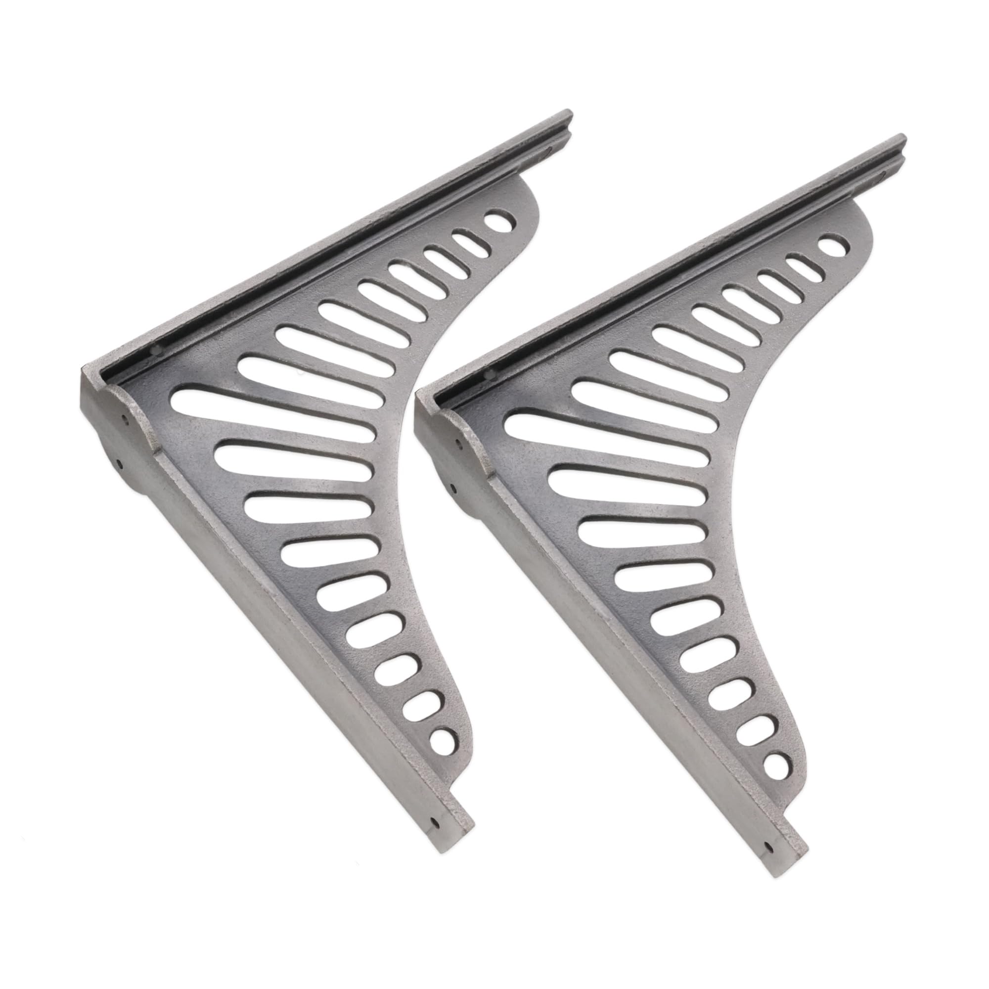 Infinity Decor Para wsporników półek z cyny o dużej wytrzymałości żeliwne bezpieczne półki montowane na ścianie 260 mm x 210 mm do wszystkich potrzeb przechowywania wewnątrz i na zewnątrz