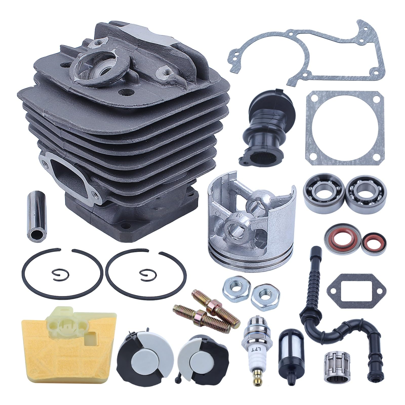 1 Juego de filtro de aire de sello de aceite de pistón de cilindro de 48mm for Stihl 036 MS360#11250201206 repuestos de motosierra Motosierra Gasolina