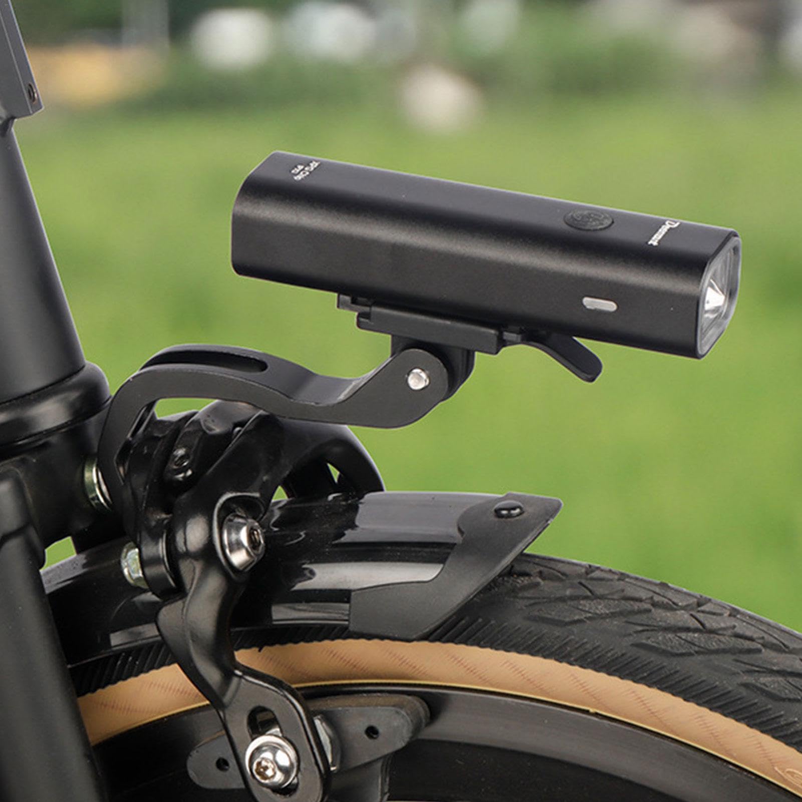 Supporto Luce Per Bicicletta In Alluminio: Attacco Per Torcia Sul Manubrio, Regolabile E Aerodinamico. Perfetto Per Mountain Bike E Bici Da Strada, Montaggio Facile Senza Attrezzi!