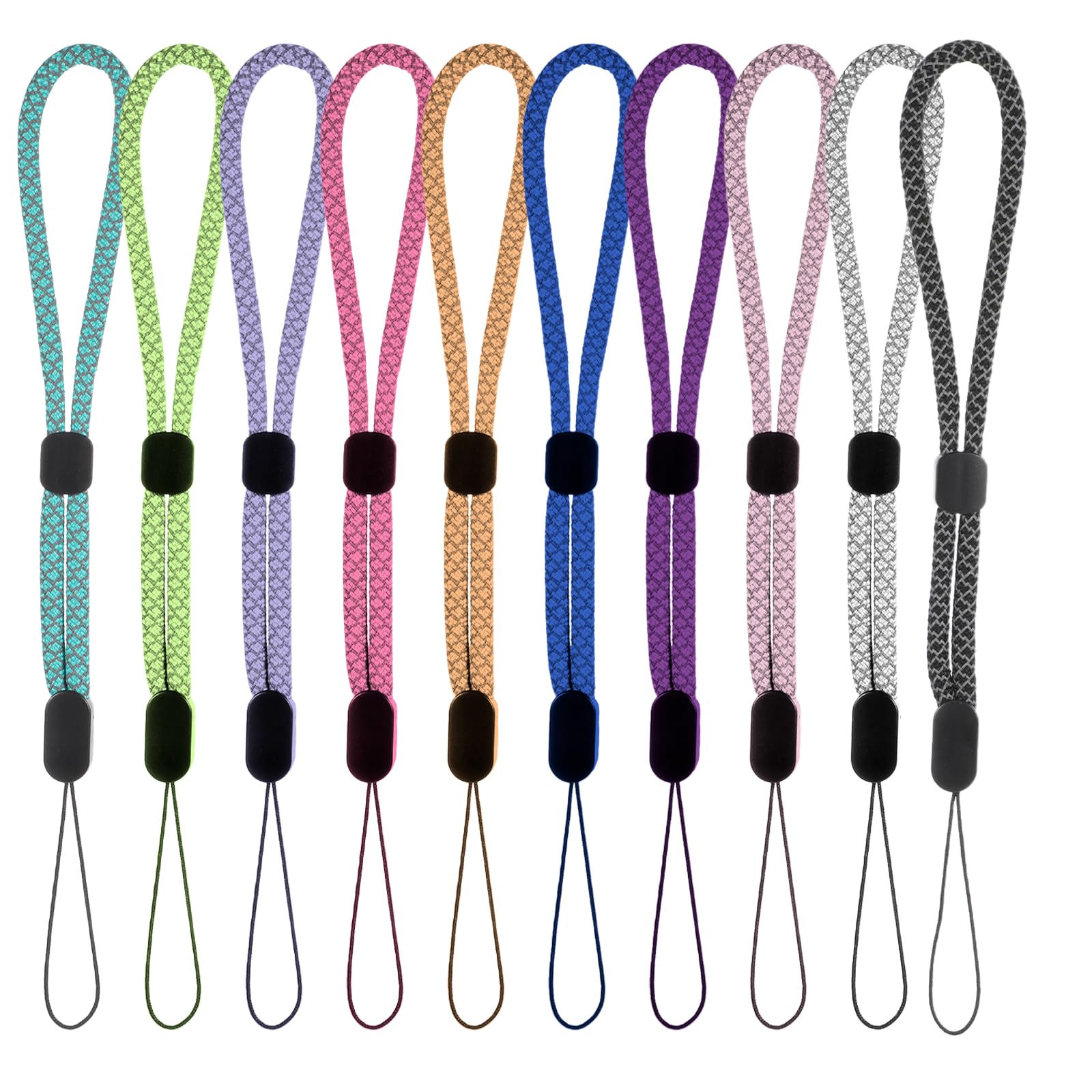 Cordini Da Dito Claiol In Nylon, Confezione Da 5 Colori, Regolabili E Universali Per Cellulare, Fotocamera, Chiavi E USB