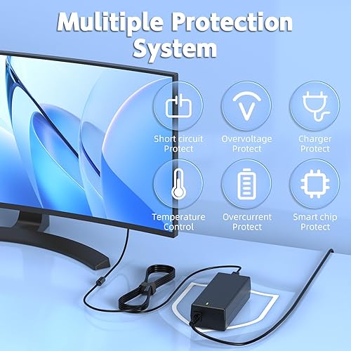Miniatura 4 de Adaptador de CA de 12 V compatible con pantalla Dell de 22 pulgadas, 23 pulgadas, 24 pulgadas, S2240M, S2240MC, S2240L, S2240T, S2340L, S2440L,