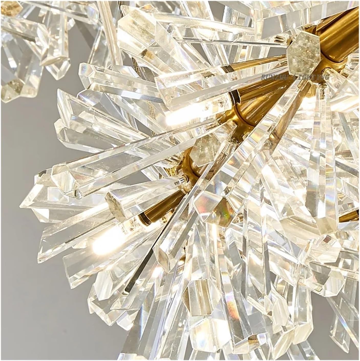 Crystal Lamp Light Luxury Wreath Living Room Chandelier Restaurant Bedroom,Indoor Illumination