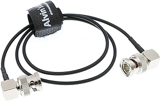 Alvin's Cables 3G SDI Cable HD SDI BNC Cable Thin Flexible for Sony FS5| FS7| FX6, Atomos Monitor Right Angle to Right Angle 60CM|23.6inches