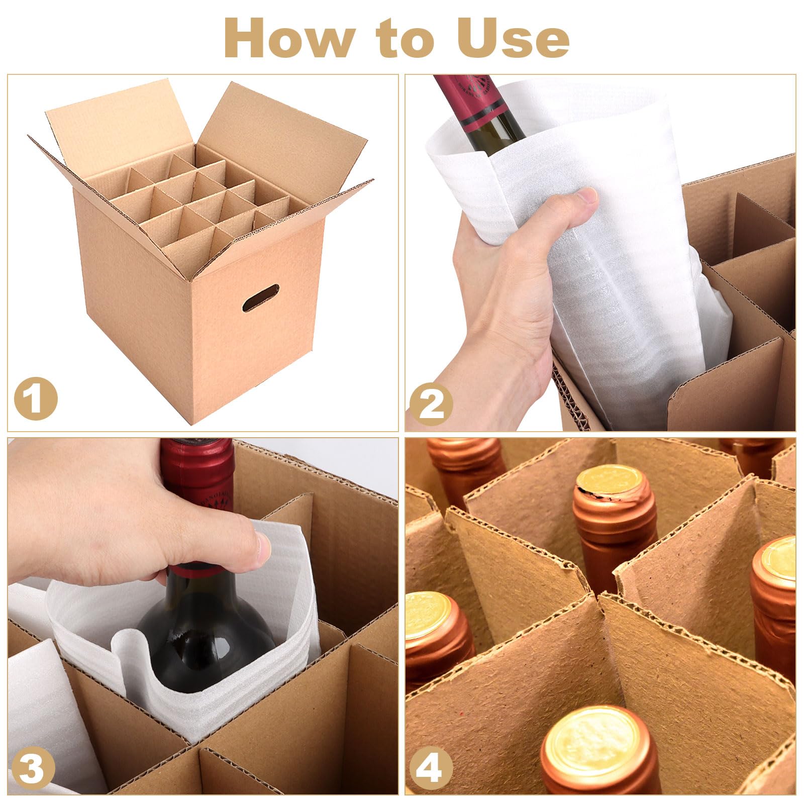 ACXFOND 4 Sets Glass Divider Kits For Kitchen Moving Box