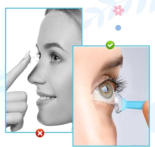 Miniatura 4 de 10 piezas de herramienta de extracción de lentes de contacto duro, inserción de lente escleral de silicona suave, lentes de contacto duras