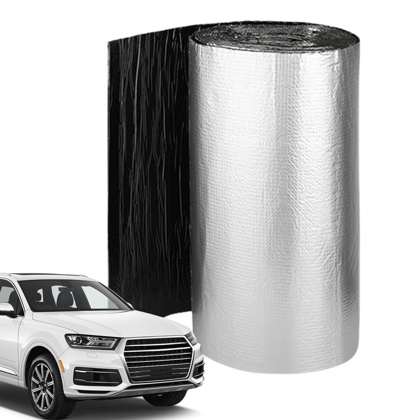 Schalldämmmatte für Auto 200x50 cm Vibrationsdämpfer Lärmblockierendes Pad | Dämmmaterial für Wohnmobile für Tür, Dach, Fahrwerk, Radhaus Sommer & Winter