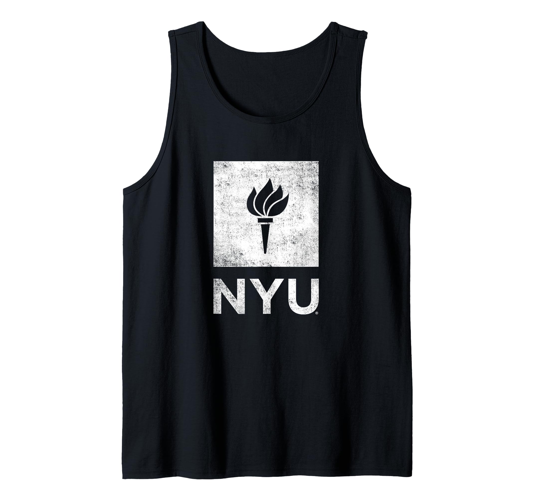 New York University NYU Violets Distressed Primary Tank Top