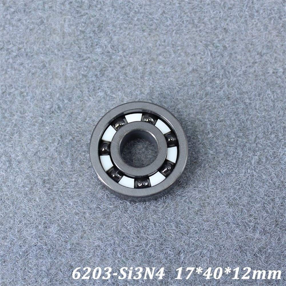 6203 Pełne łożysko ceramiczne Si3N4 - Niemagnetyczne łożyska kulkowe 17x40x12mm, 1szt