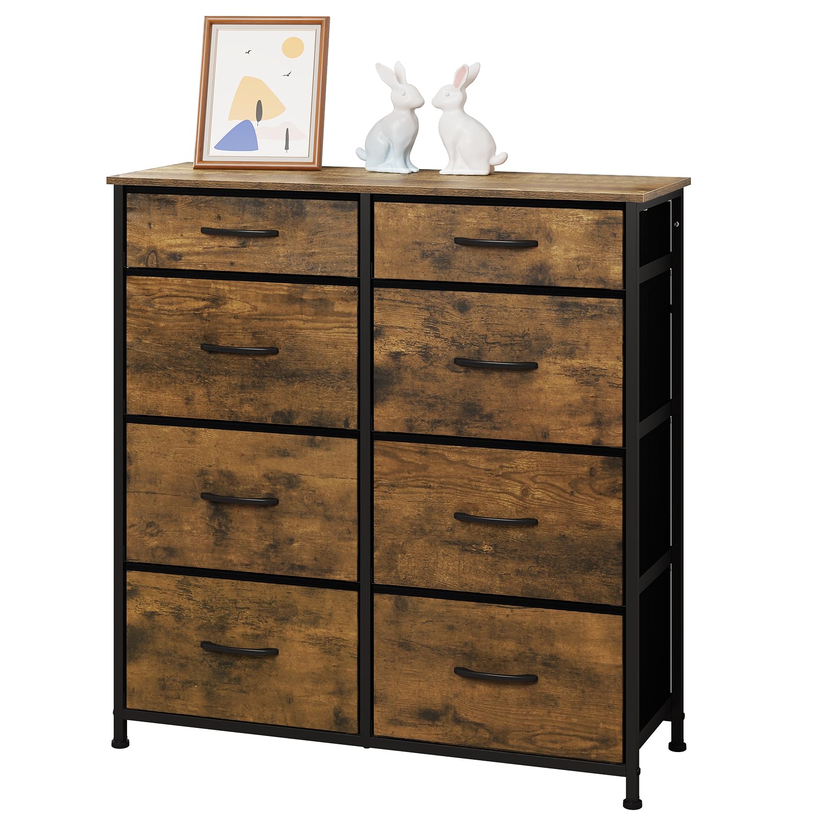 WOLTU Chest of Drawers with 8 Fabric Drawers — image 1