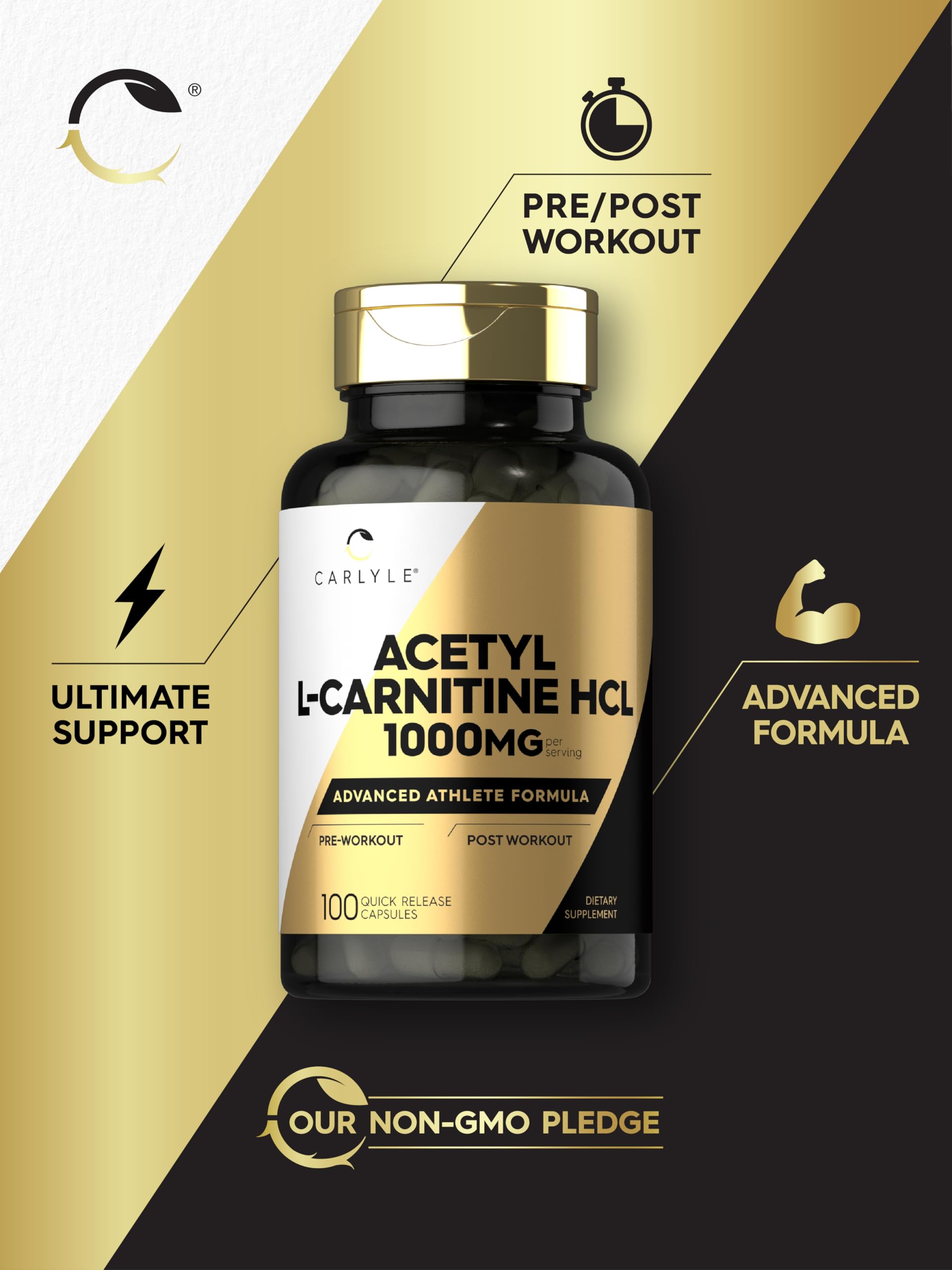 poliquin acetyl l carnitine Acetyl L-Carnitine, 500 mg, 200 Quick Release Capsules main image 0