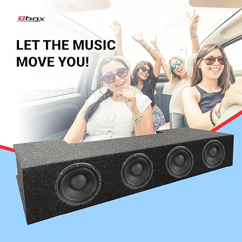 Miniatura 5 de Atrend Accu-Tuned - Caja de subwoofer sellada de 8 pulgadas - 2019 y UP Ram Crew Cab, acabado de alfombra premium, acústica de precisión para una