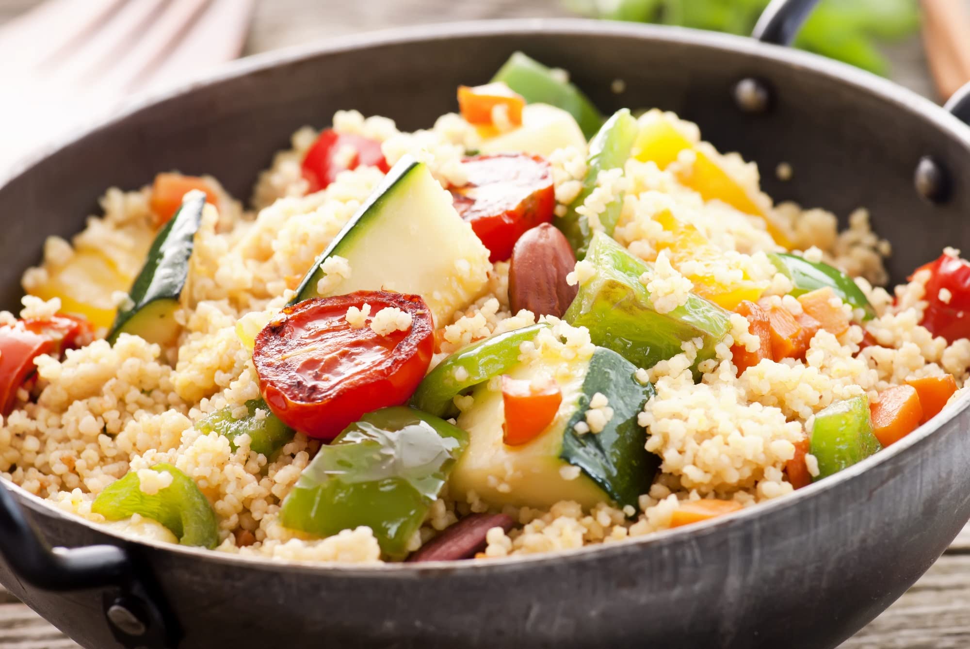 Tasty Pott Bio Couscous Vollkorn I Beilage Kochen I Couscous Salat I Vegane Küche I Reis-Alternative I Salat I Ballaststoffreich I Im Beutel 1000g (3x1000g)
