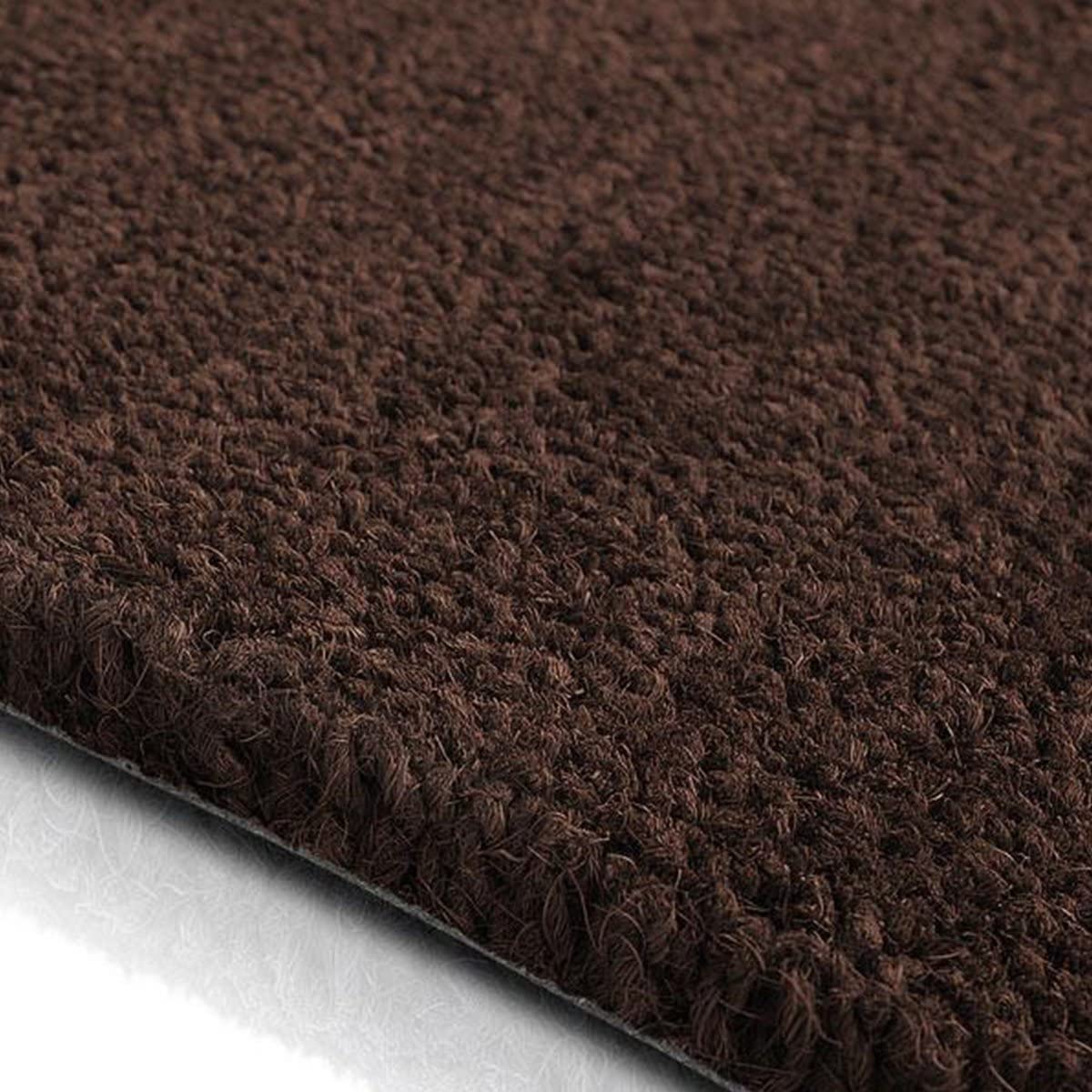CASA pura Paillasson en Coco antidérapant et résistant aux intempéries pour la Neige et la Pluie - en Fibres Naturelles de Coco - Vendu au mètre - 17 mm, 50 x 80 cm - Marron