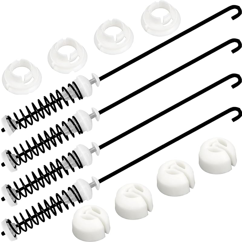 Kit de Hastes de Suspensão para Lavadora Amana NTW4516FW1, NTW4516FW2 e NTW4516FW3 TOMOON com 4 Peças
