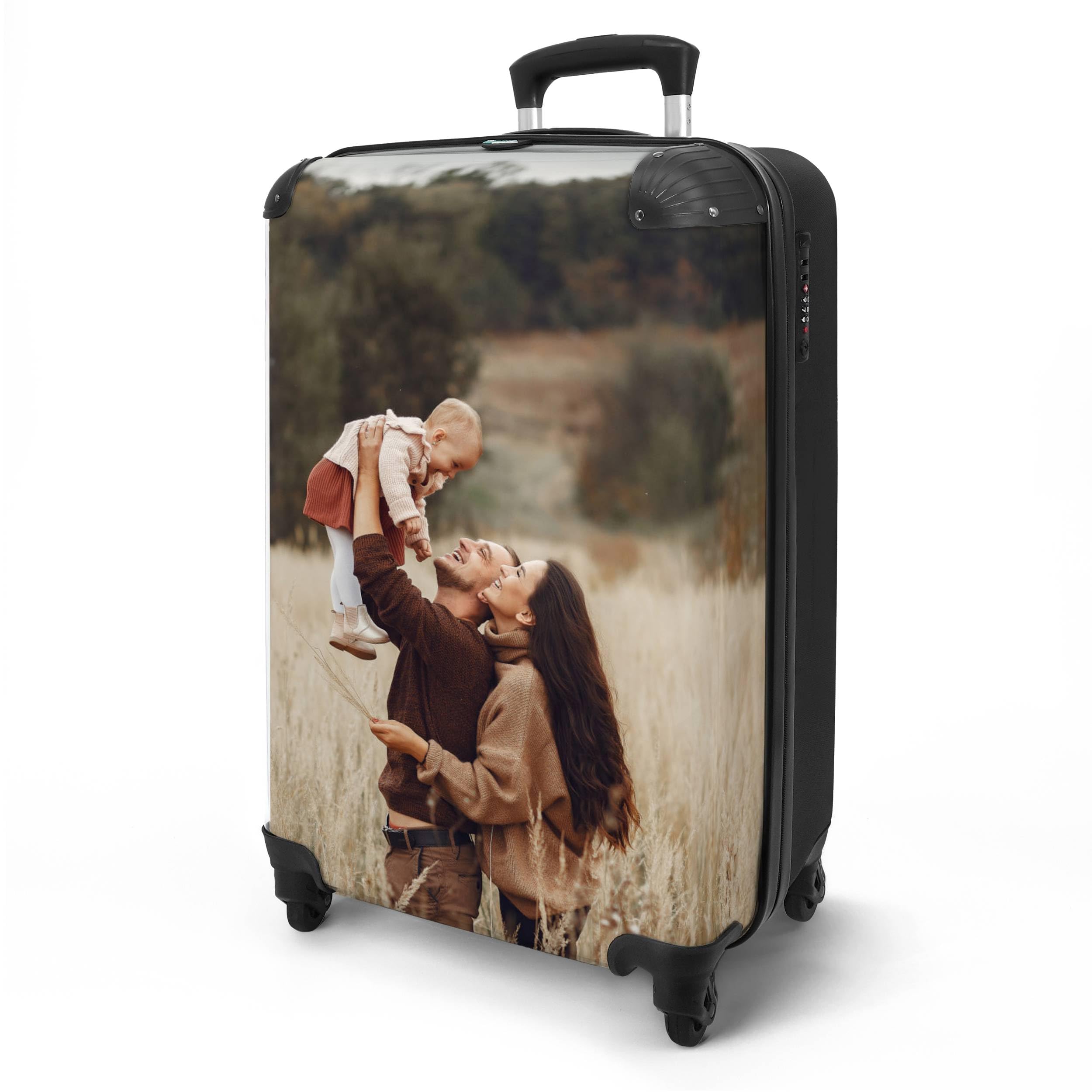NoBoringSuitcases.com® Maleta de Mano 55x40x20 Personalizada - Maleta con Ruedas, Ligera, Equipaje de Cabina Tipo Trolley con Diseño Personalizado, Apta para Viajar en Avión