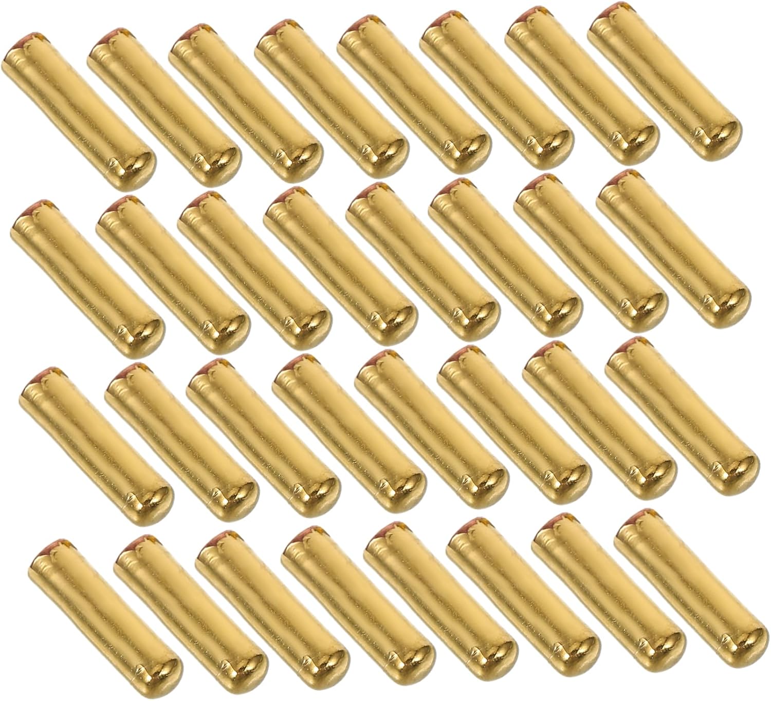 DOITOOL 50pcs Copper Pin Backs Locking Brooch Pin Stick End Caps for Jewelry Making DIY Accessories Suitable for Clothing Hats Scarves