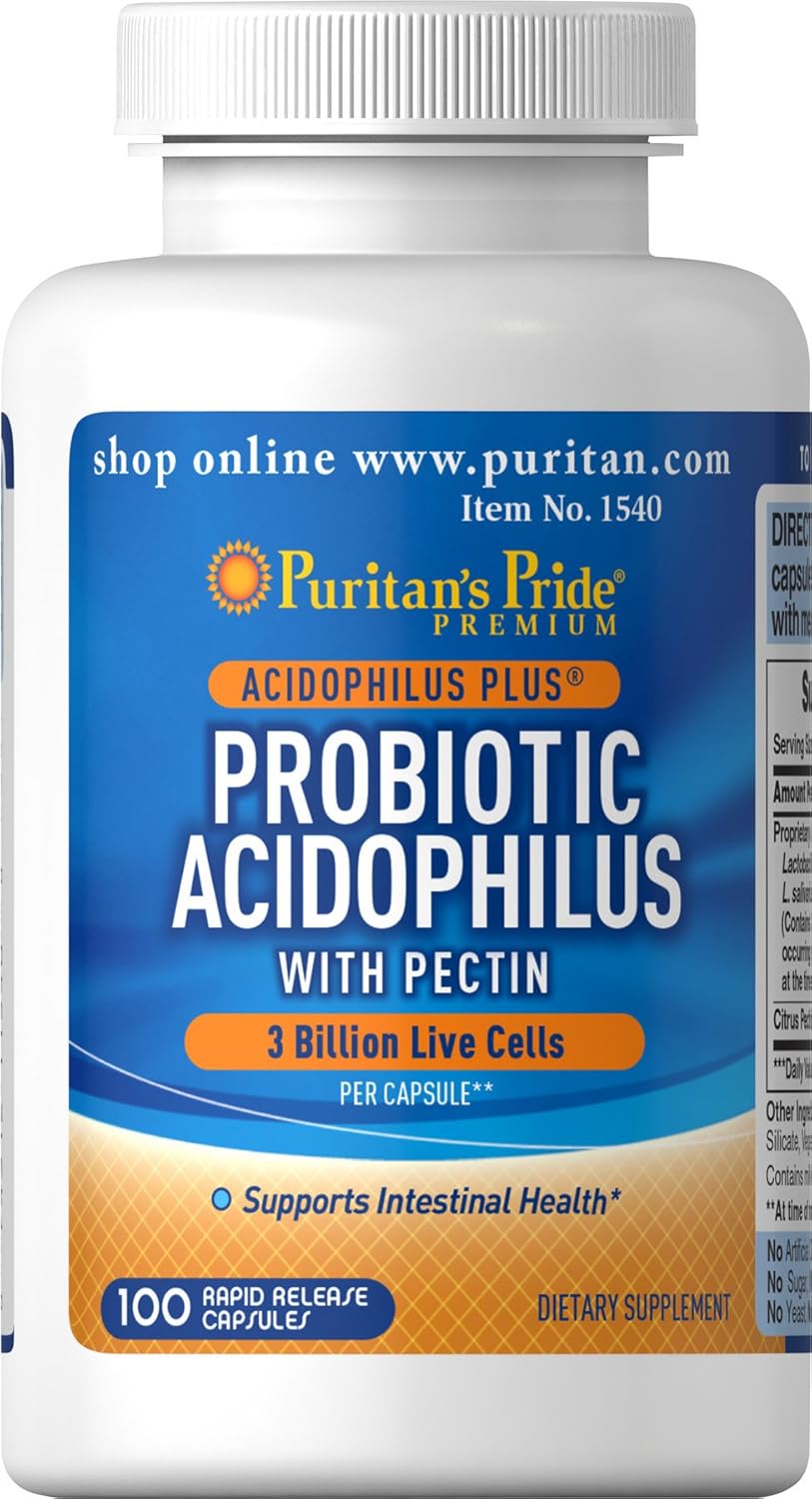 Puritan's Pride Probiotic Acidophilus with Pectin, 100