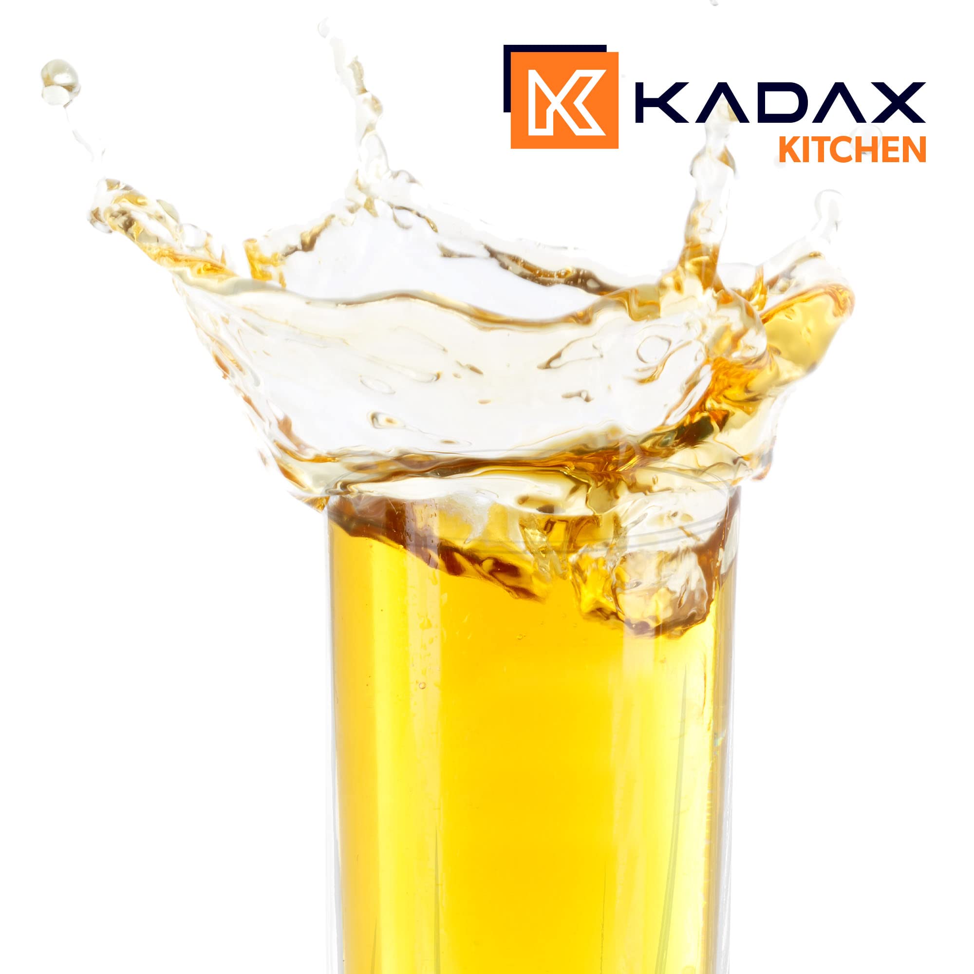 KADAX Verres à Boire pour Toutes les Occasions, Verres Transparents pour Jus, Cocktails, Eau et Soda d'une Élégance Incomparable (380 ml, Lot de 12)