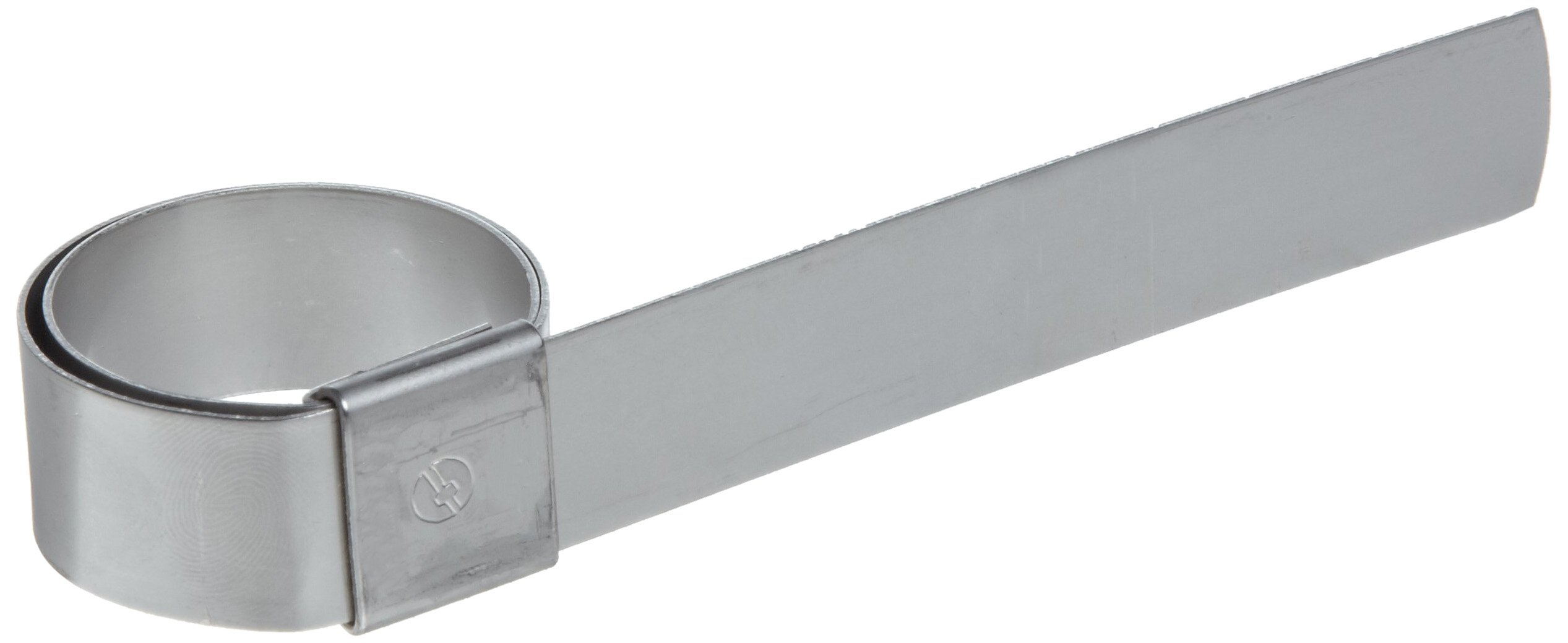 BAND-IT CP4S99 5/8" de ancho x 0.025" de espesor 1" de diámetro, 201 pinza de acero inoxidable para centro (100 por caja)