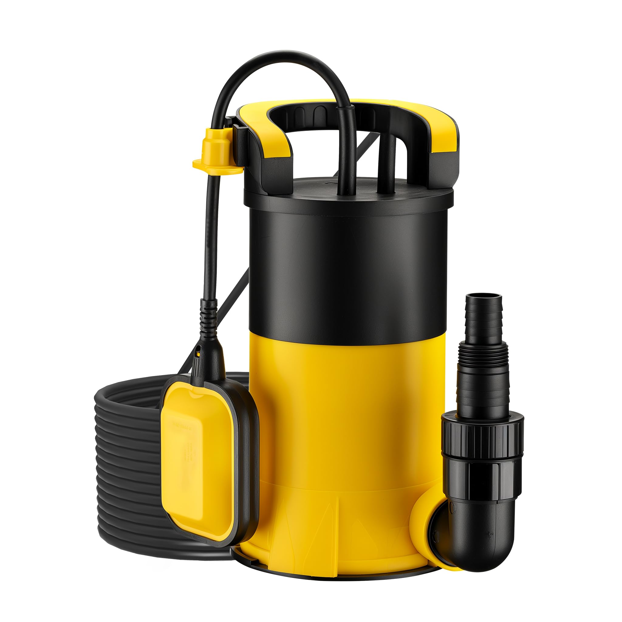 Wiltec Pompa sommersa, 900W 17000 l/h, profondità max 7 m, Elettropompa a immersione per pozzi e cisterne