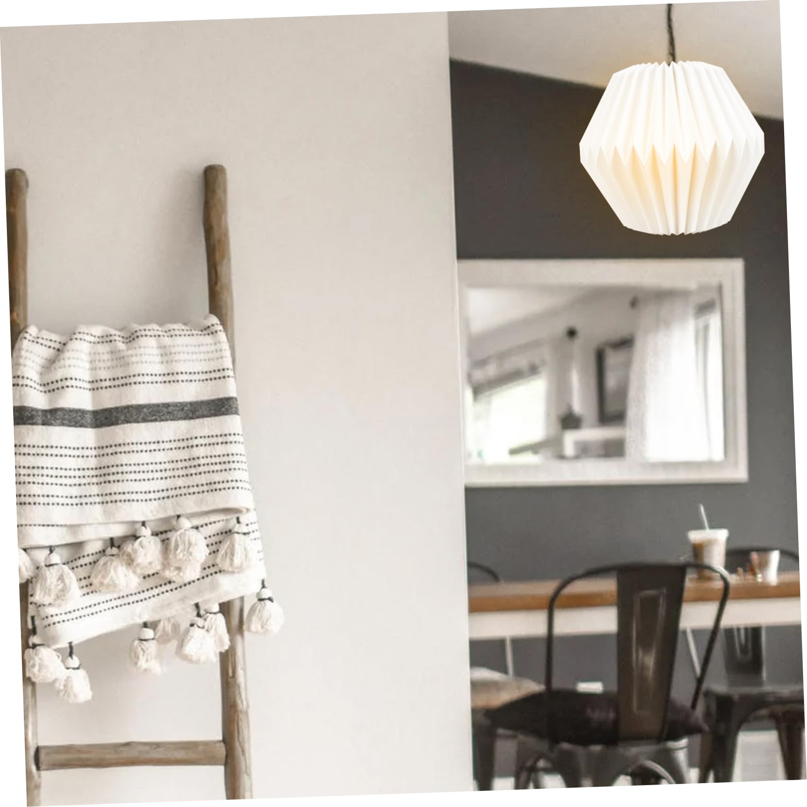 Mikikit 2pezzi Lampadario Sospeso Nordic Style Con Paralume Geometrico Decorazione Per Hotel Bar e Ambienti Moderni Design Elegante e Semplice