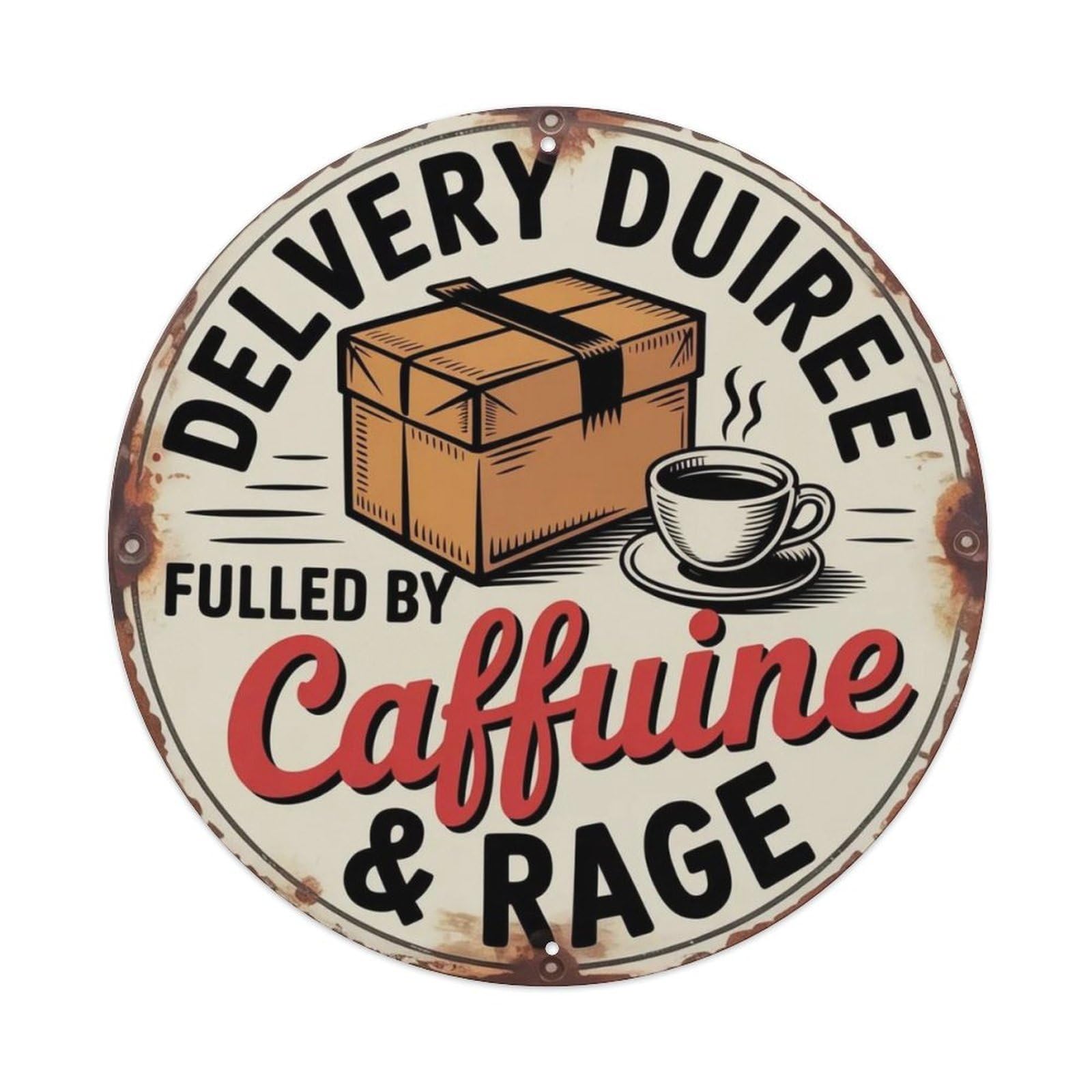 Delivery Driver Metal Tin Sign Plaque