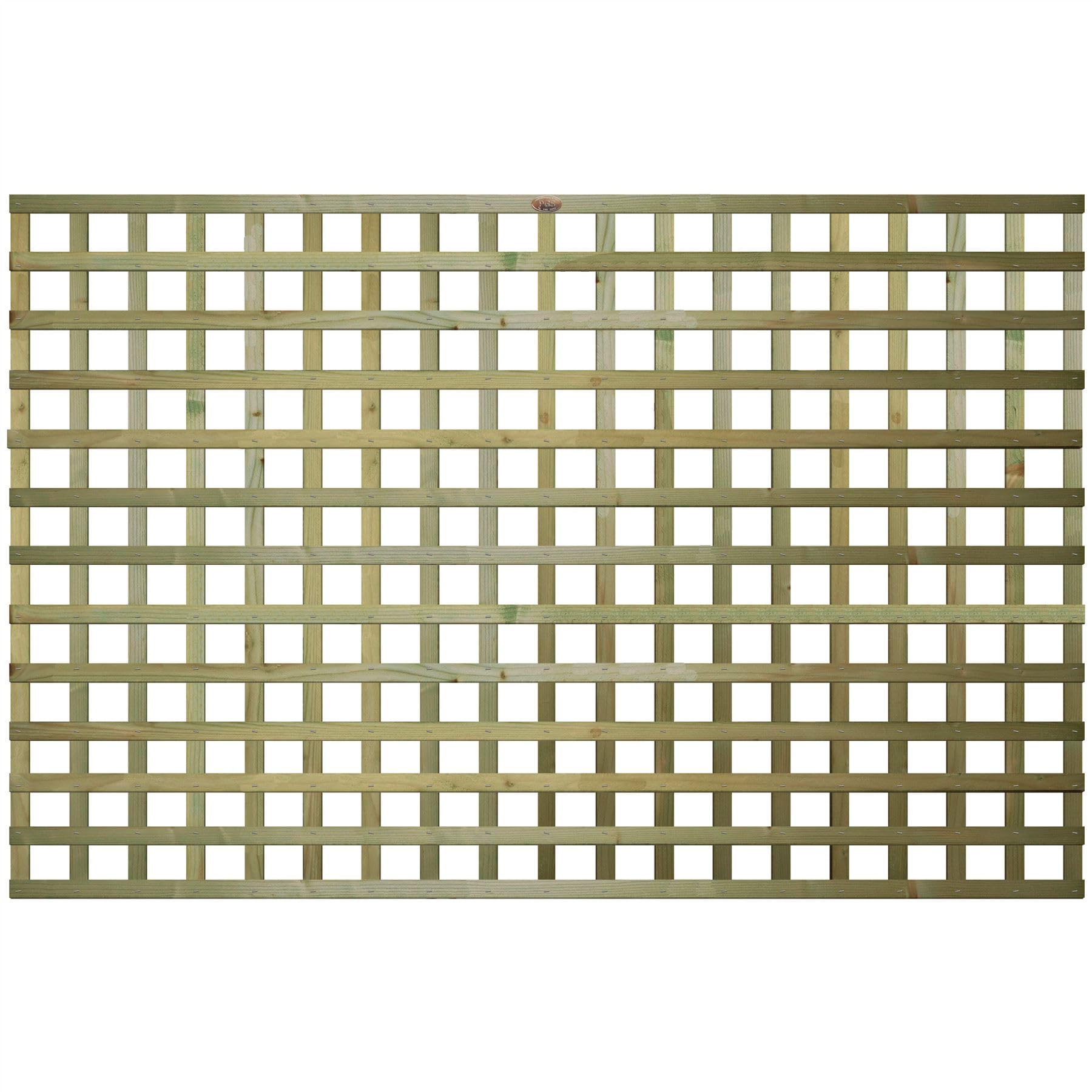 Privacy Square Flat Top, 6ft x 4ft Wooden Garden Fence Trellis Panel | Decorative Fencing for Screening Divider, Pergola, & Boundary Wall Lattice (Wide: 182.8cm x High: 120cm)