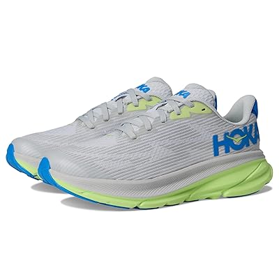 Hoka Kids Clifton 9 (Big Kid) Kids Shoes Stardust/Electric Cobalt