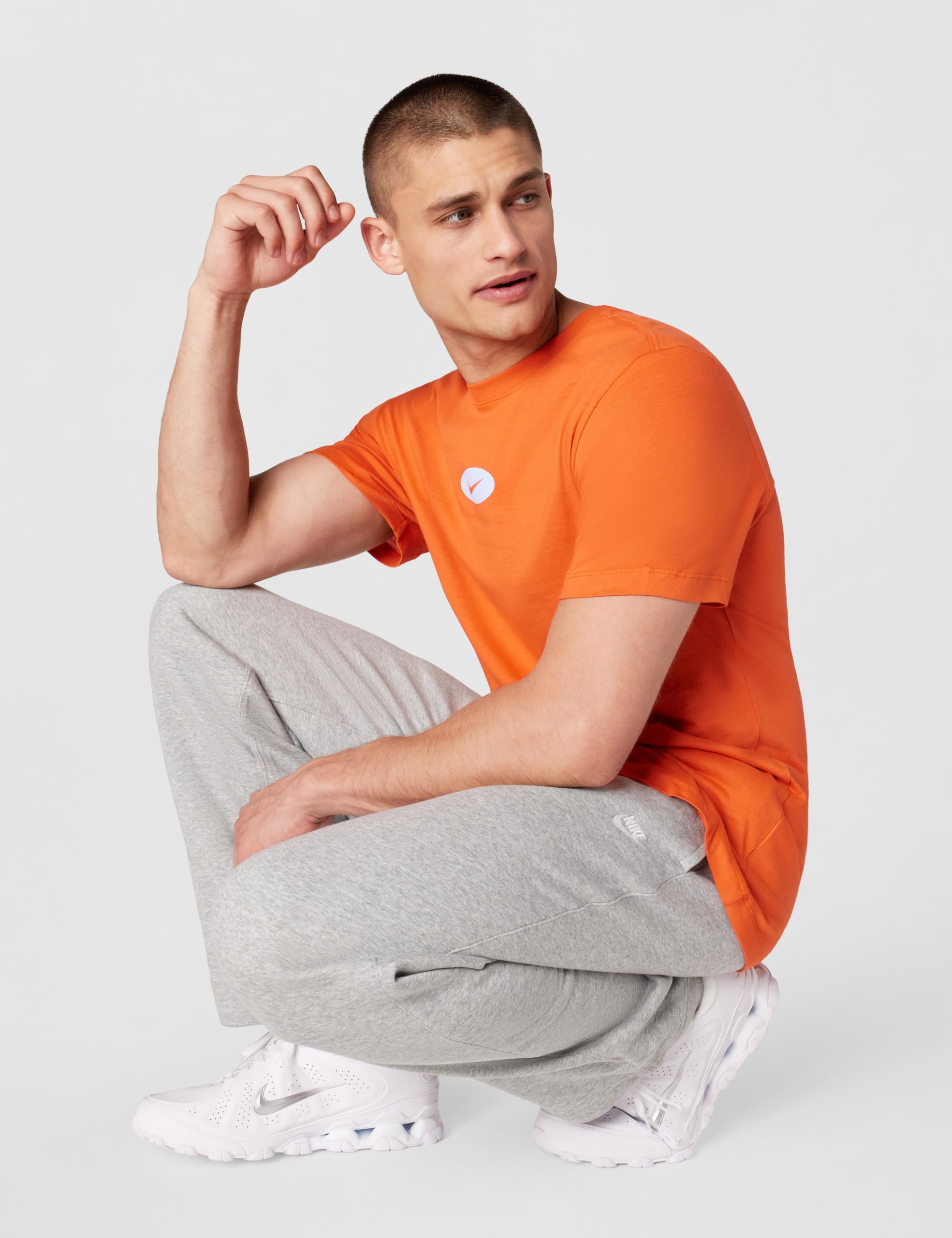 Nike Club spodnie bungee z polaru dla mężczyzn, Dk Grey Heather/Lt Smoke Grey/White, IF0488-063, S