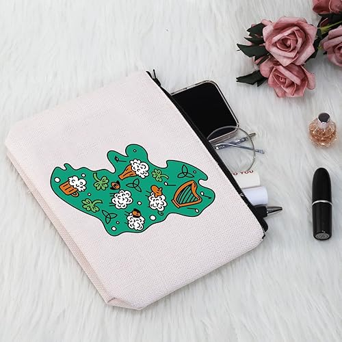Miniatura 6 de G2TUP Irlanda Amante Regalo Irlanda País Maquillaje Bolsa Irlanda Viaje Cosméticos Bolsa Irlanda Recuerdo Regalo Irlanda Viaje Regalo, Irlanda País