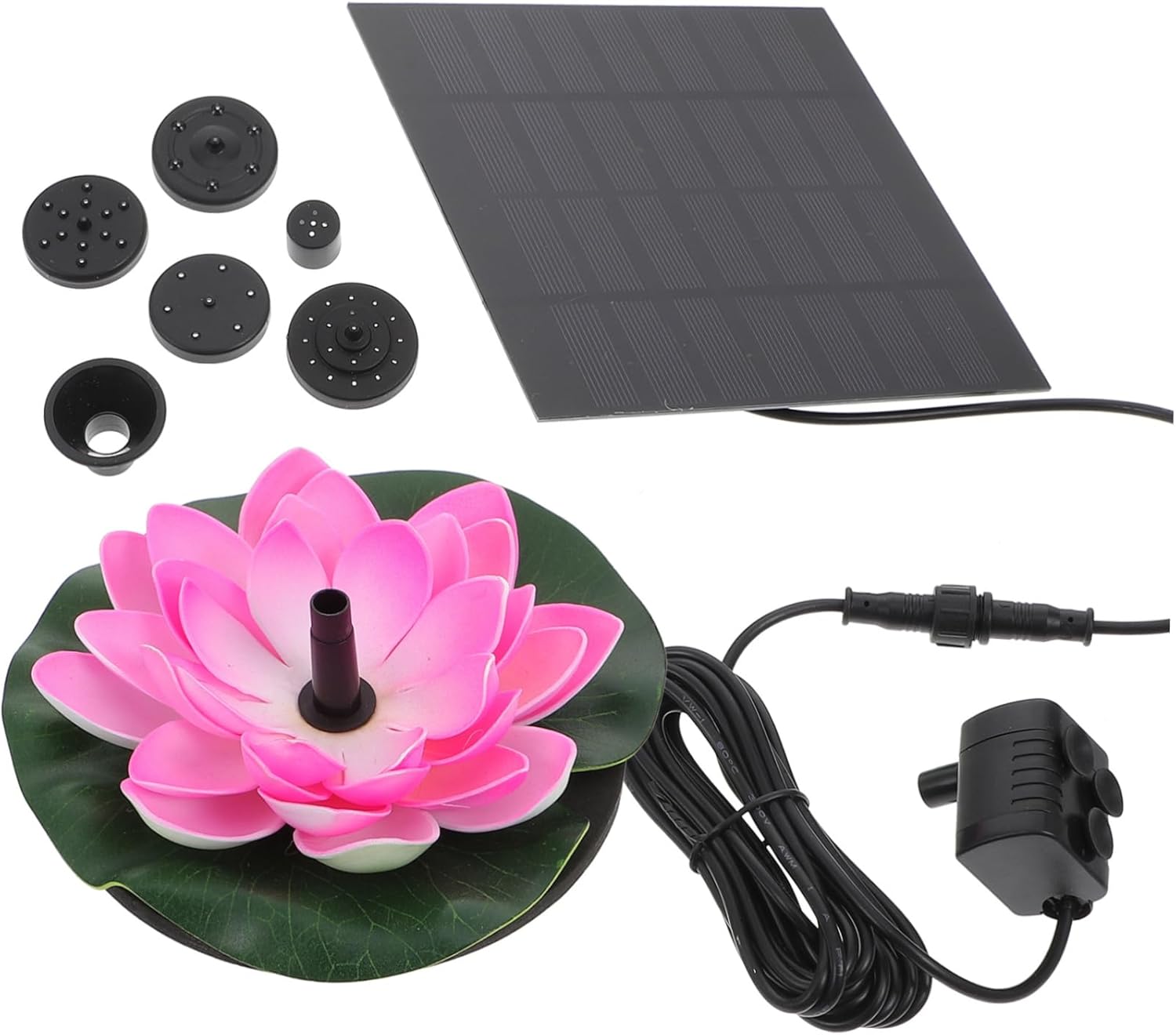 Solar Powered Water Bath Fountain Artificial Floating for Outdoor Pool Garden and Patio Decor Solar Power Water Pump with Unique Aesthetic Appeal