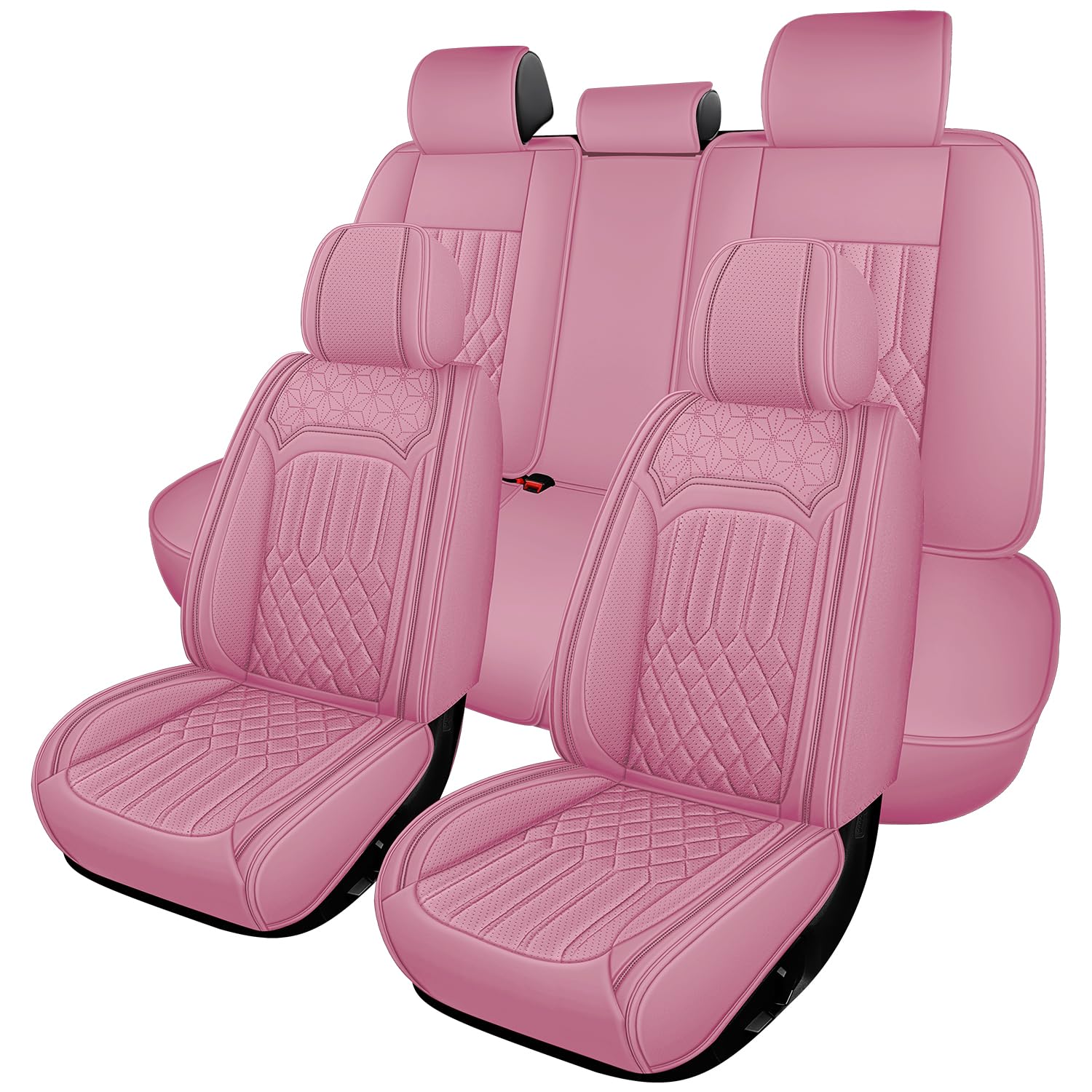Yevadero Seat Covers (Pink, 5-Seat Set)