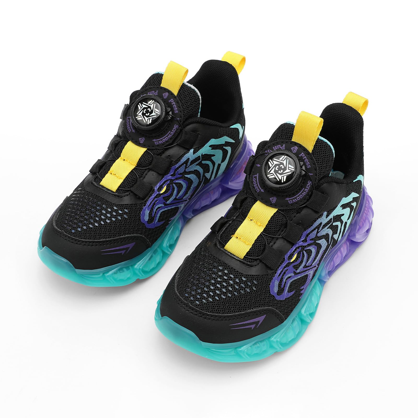 Kinder Sneaker Laufschuhe Mode Jungen Sportschuhe Tigermotiv Turnschuhe Bequem Atmungsaktiv Leicht Outdoor Sport Freizeit Schuhe Joggingschuhe Größe 28-39